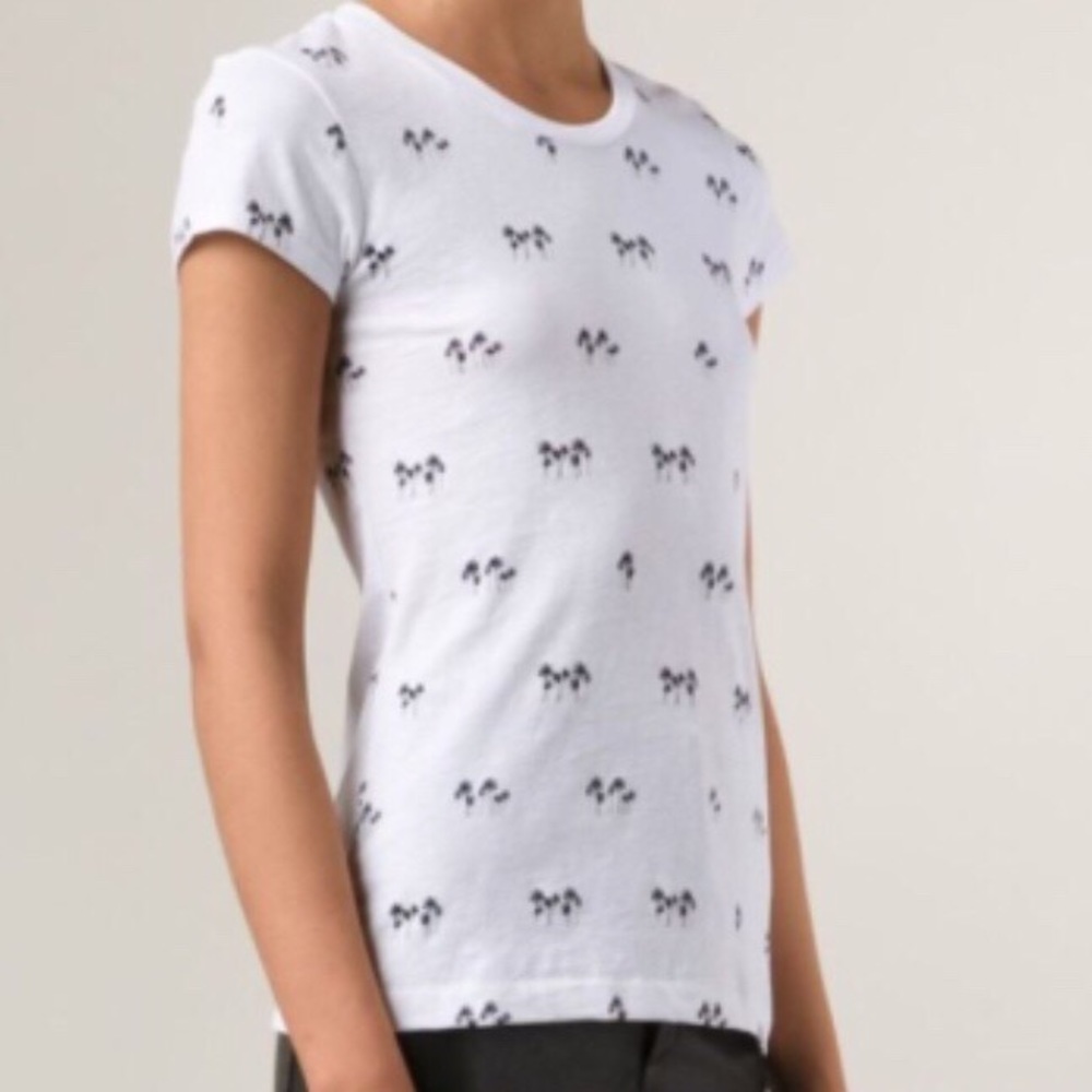 Rag & Bone Graphic Print Crewneck Tee - image 1